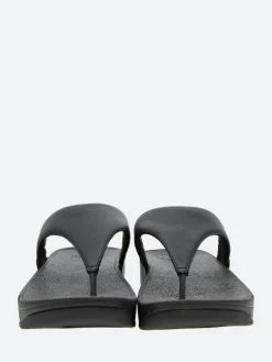 FitFlop - Lulu Leather Toe-Post Sandals in Black