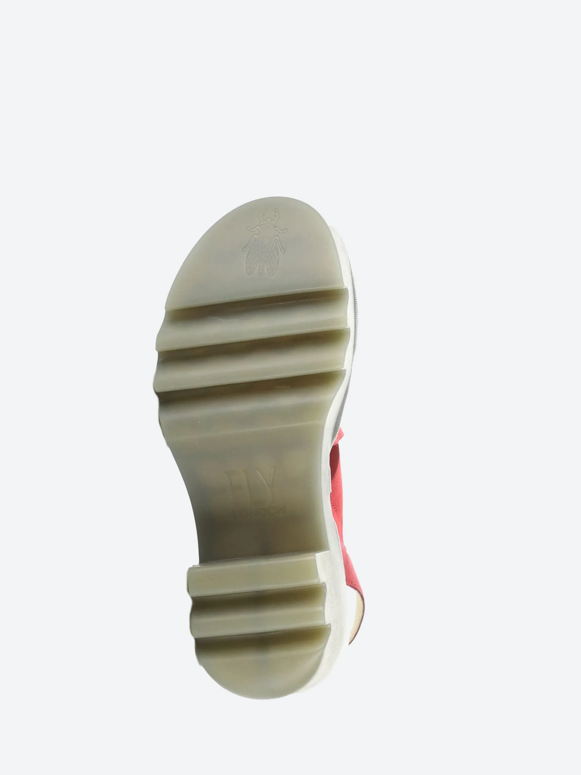 Fly London- Taji Slingback Sandals in Lipstick Red