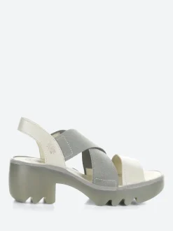 Fly London- Taji Slingback Sandals in Silver