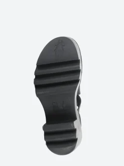 Fly London- Taji Slingback Sandals in Black