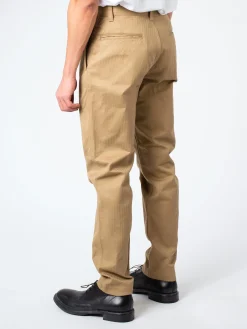 F.O.B. FACTORY - Herringbone Trouser in Khaki