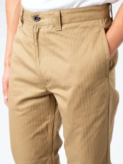 F.O.B. FACTORY - Herringbone Trouser in Khaki