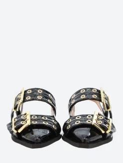 GANNI - Buckle Ballerina in Black