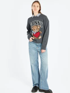 GANNI - Izey Jeans in Light Blue