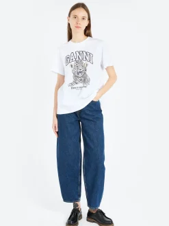 GANNI - Leopard Relaxed T-Shirt