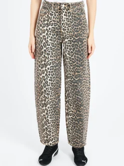 GANNI - Stary Leopard Jeans
