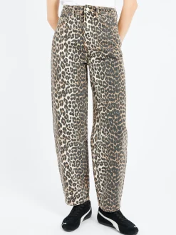 GANNI - Stary Leopard Jeans