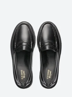 G.H. BASS - Whitney Super Lug Weejuns in Black
