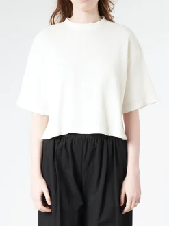 Girls of Dust - Big T Cropped in Off White