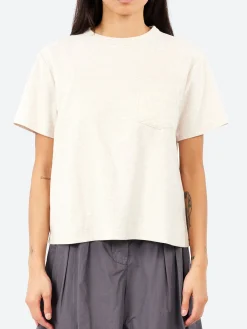 Girls Of Dust - Pocket T Cotton Melange in Raffia