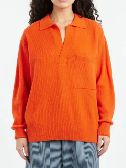 Girls of Dust - Rugby Sweater in Orange