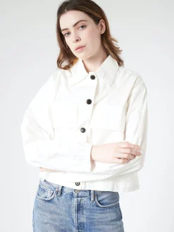 Girls of Dust - Worker Ripstop Jacket in Milk