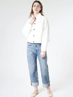 Girls of Dust - Worker Ripstop Jacket in Milk