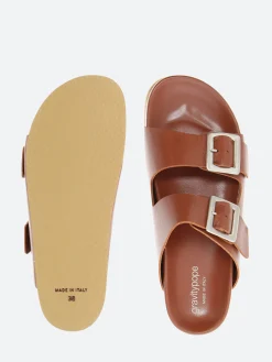 gravitypope - Anora Sandals in Cotto Nappa