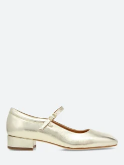 gravitypope - Bell Mary Jane in Gold Metallic