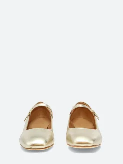 gravitypope - Bell Mary Jane in Gold Metallic