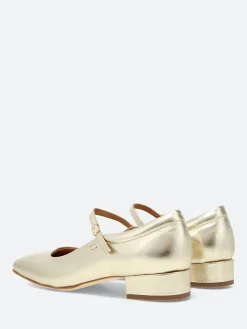 gravitypope - Bell Mary Jane in Gold Metallic