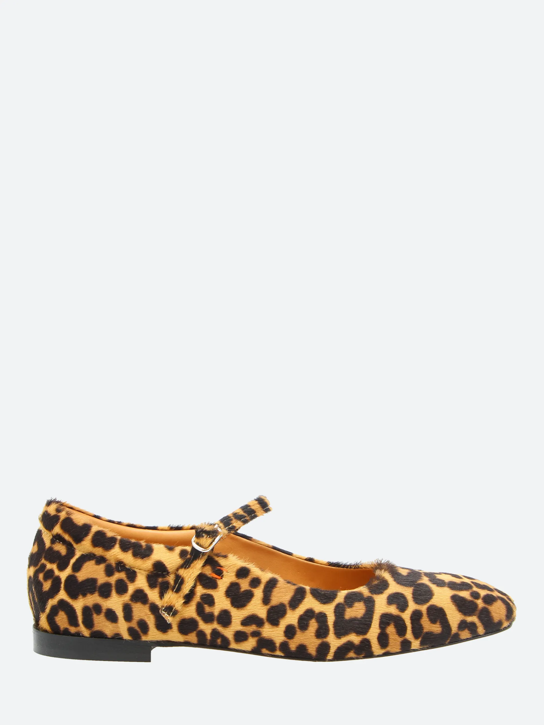 gravitypope - Bethany Mary Jane Flat in Leopard Print
