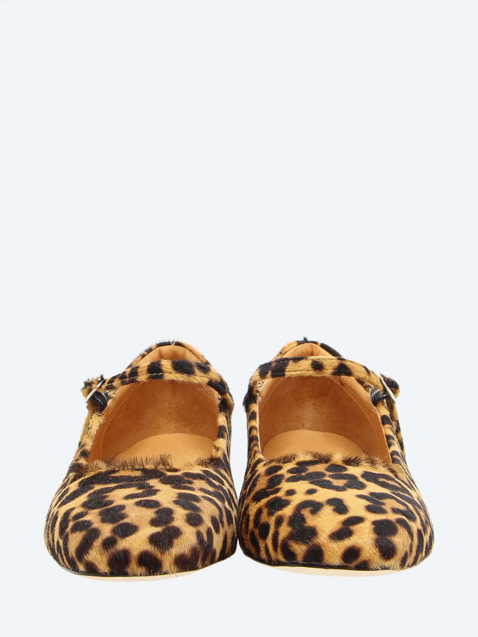 gravitypope - Bethany Mary Jane Flat in Leopard Print