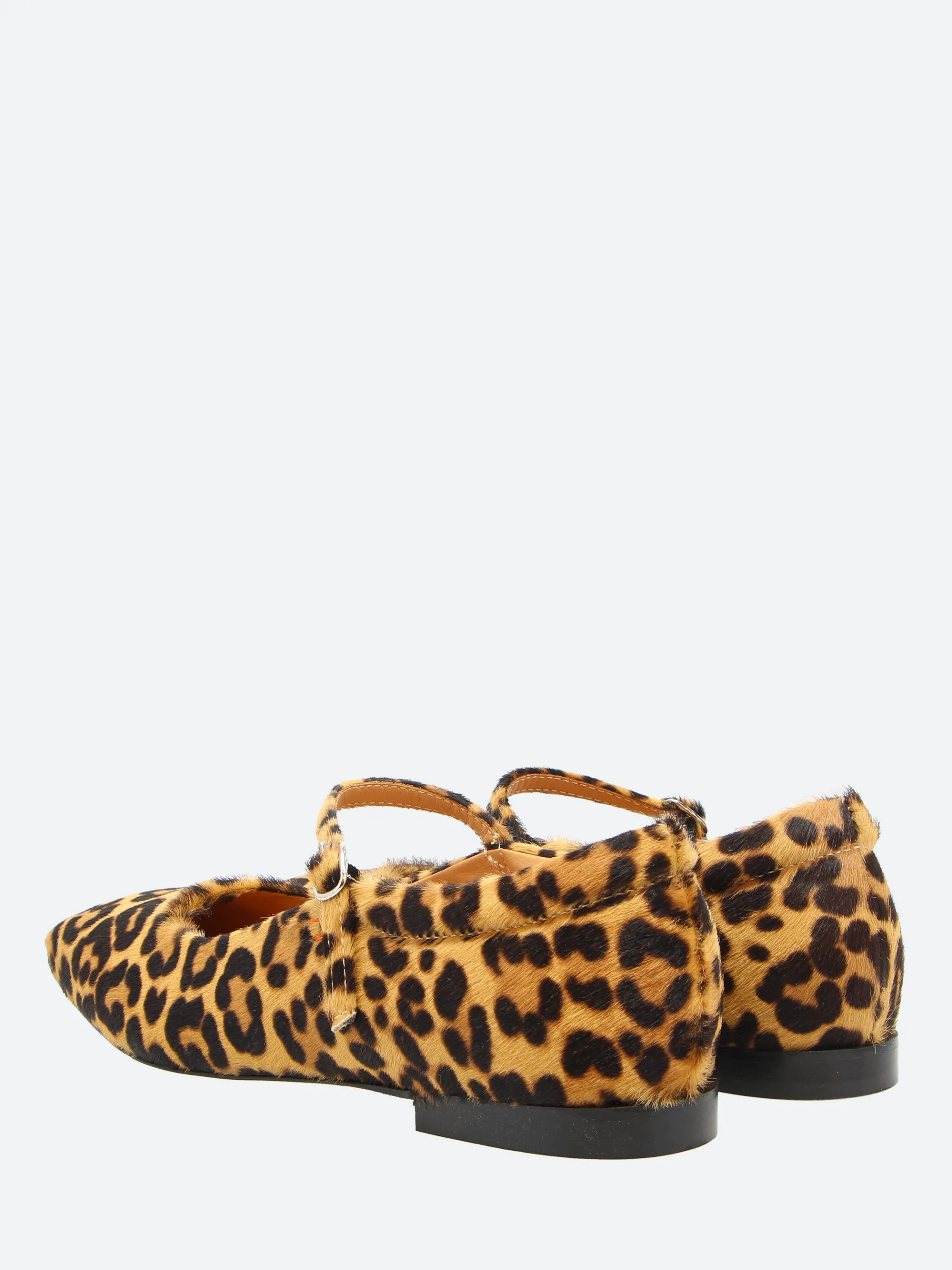 gravitypope - Bethany Mary Jane Flat in Leopard Print