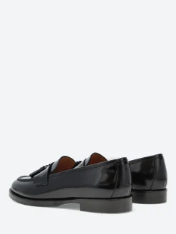 gravitypope - Britta Tassel Loafers in Nero Incaslucido