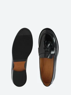 gravitypope - Britta Tassel Loafers in Nero Incaslucido