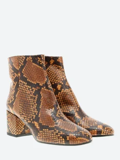 gravitypope - Cora 21 Ankle Boots in Cuoio Pitone