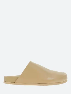 gravitypope - Grace Mules in Nude Nappa and Miele Suol