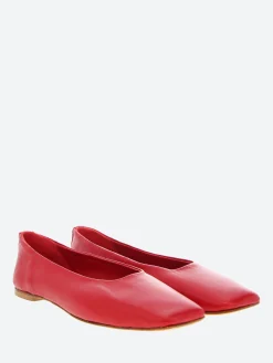 gravitypope - Jaana Ballet Flats in Rosso Nappa