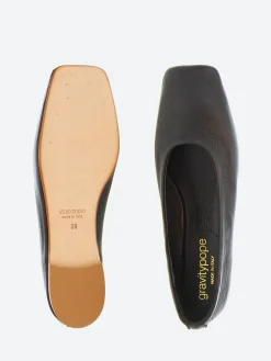 gravitypope - Jaana Ballet Flats in Nero Nappa