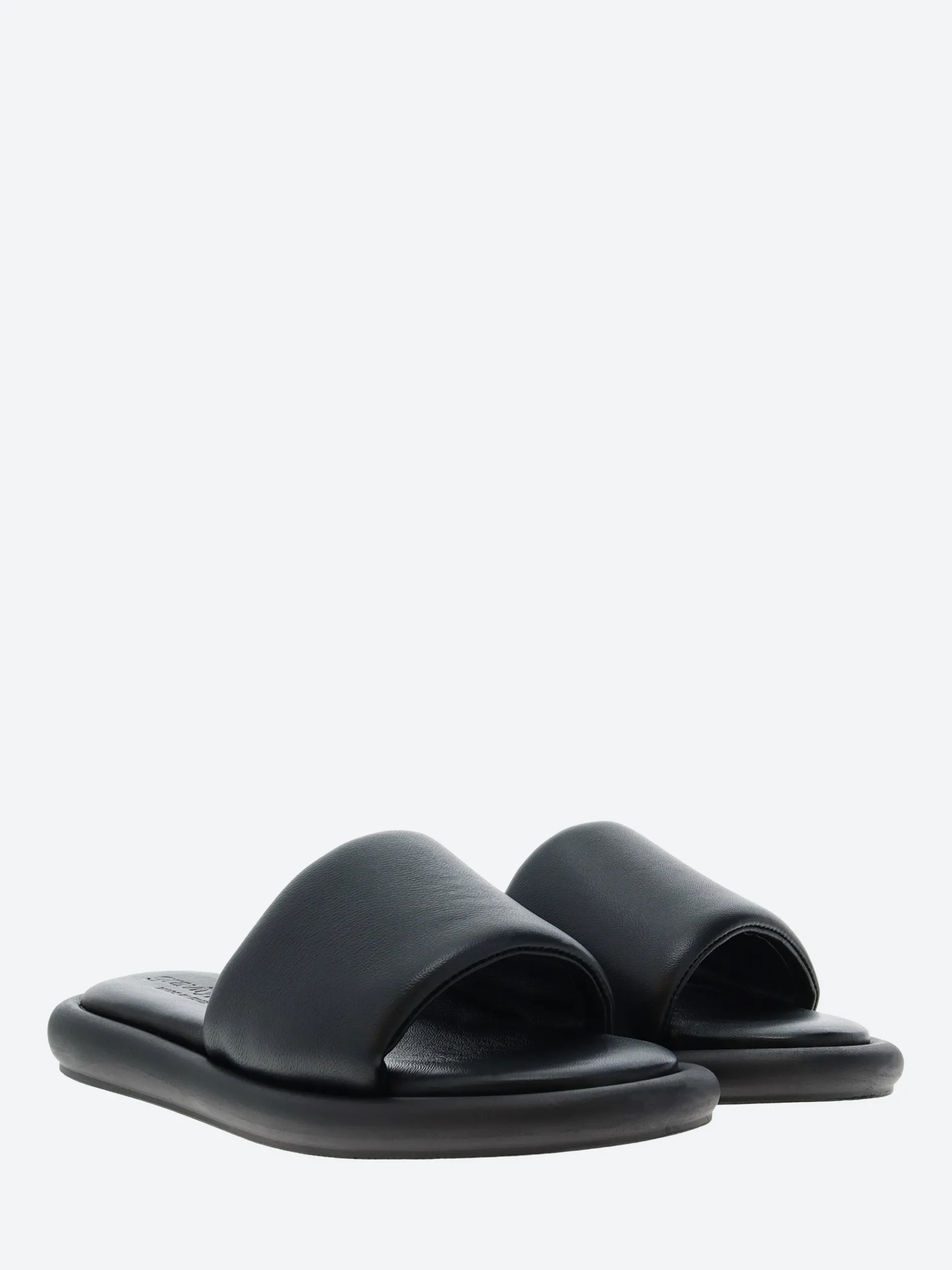 gravitypope - Jade Slide Sandals in Nero