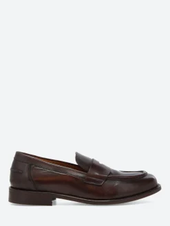 gravitypope - Milan Penny Loafers in Fondent Glove Tinto