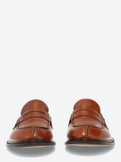 gravitypope - Milton Penny Loafers in Bambu Glove Tinto