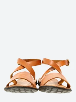 gravitypope - Oma Wrap Sandal in Cuoio