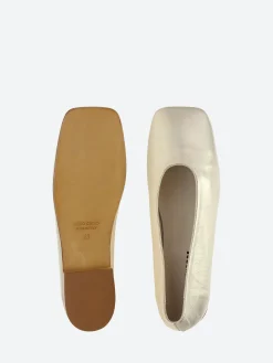 gravitypope - Raina Ballet Flats in Platino Tequila