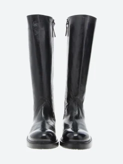 gravitypope - Ronan Knee High Boots in Nero Davis