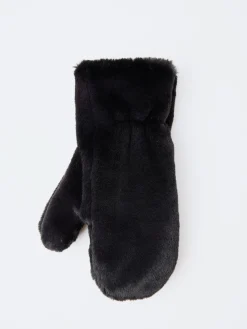 gravitypope - Teddy Muffola Mittens in Black