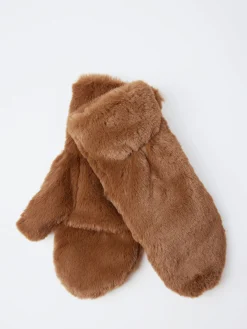 gravitypope - Teddy Muffola Mittens in Cognac