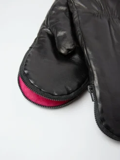 gravitypope - Top Zipper Mitten in Fuxia