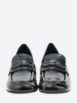 Halmanera - Deb 11 Penny Loafer Pump in Nero Glaze