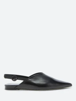 Halmanera - Las 41 Slingback Flats in Nero Baron