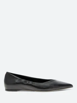 Halmanera - Luna 31 Pointed Toe Flat in Nero Baron