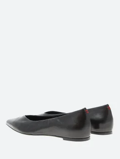 Halmanera - Luna 31 Pointed Toe Flat in Nero Baron