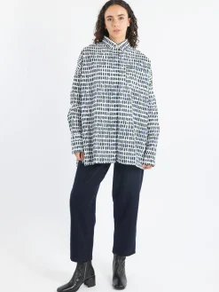 Hannoh Wessel - Clarissa Shirt in Navy Sticks