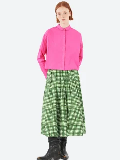 Hannoh Wessel - Jolisa Skirt in Green Check