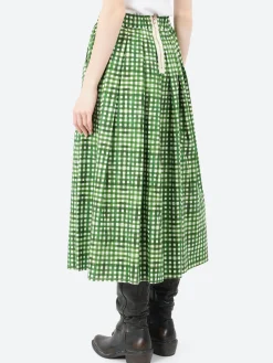 Hannoh Wessel - Jolisa Skirt in Green Check