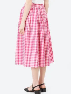 Hannoh Wessel - Joquise Skirt in Azalea Check