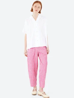 Hannoh Wessel - Paris Pants in Azalea Check