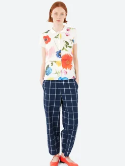 Hannoh Wessel - Paris Pants in Navy Check