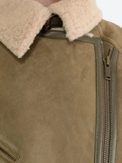 Isabel Marant Étoile - Adagio Shearling Jacket in Khaki
